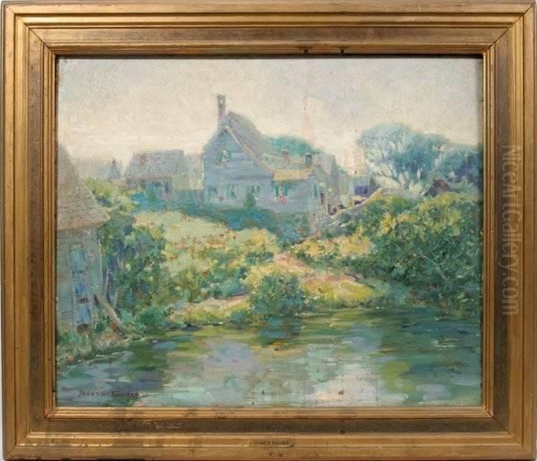 Little Grey House Oil Painting by Joseph Pierre Birren