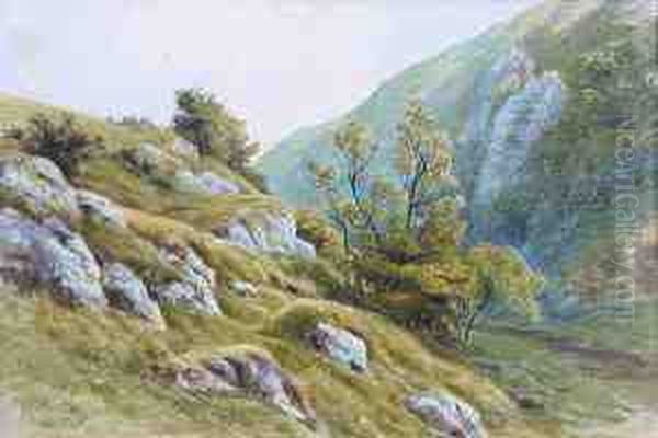 Dove Dale Oil Painting by Henry Birtles