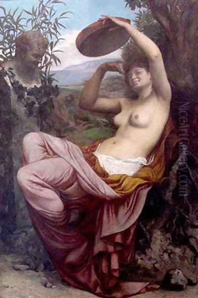 Bacchante Oil Painting by Camille Felix Bellanger