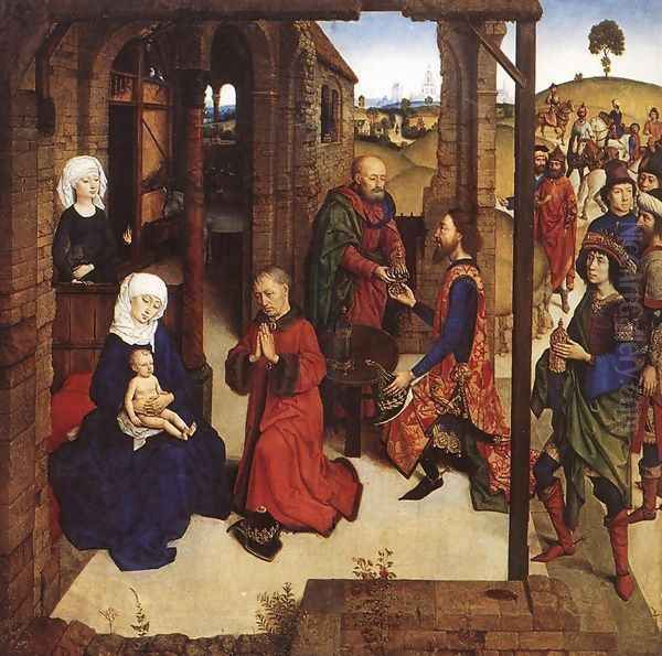 The Adoration of the Magi Oil Painting by Dieric the Younger Bouts