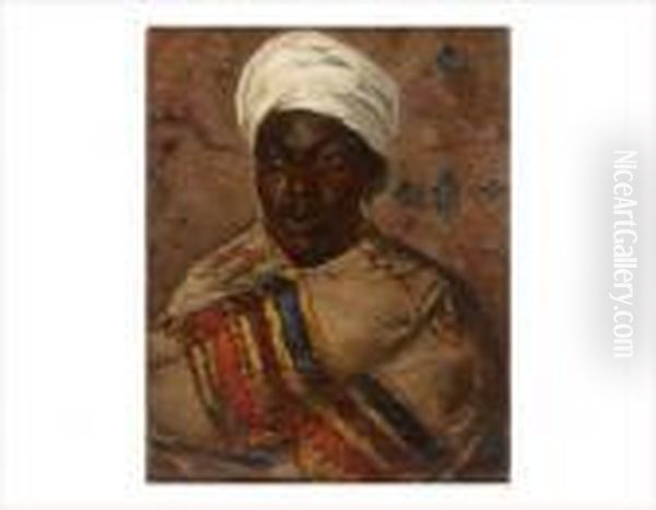 Portrait D'un Notable Arabe Oil Painting by Cesare Biseo