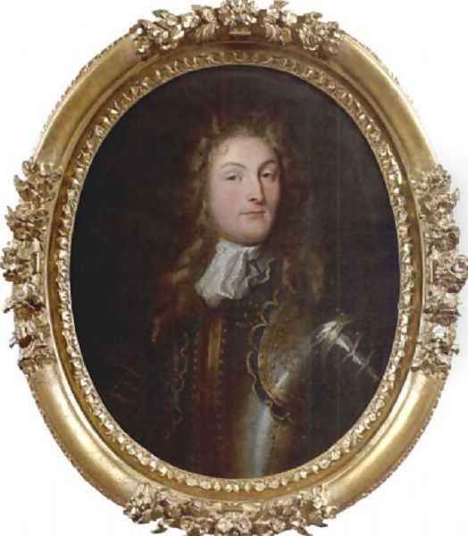 Portrait de Louis de Bourbon, prince de Conde dit Monsieur le duc Oil Painting by Jean Baptiste Bonnart