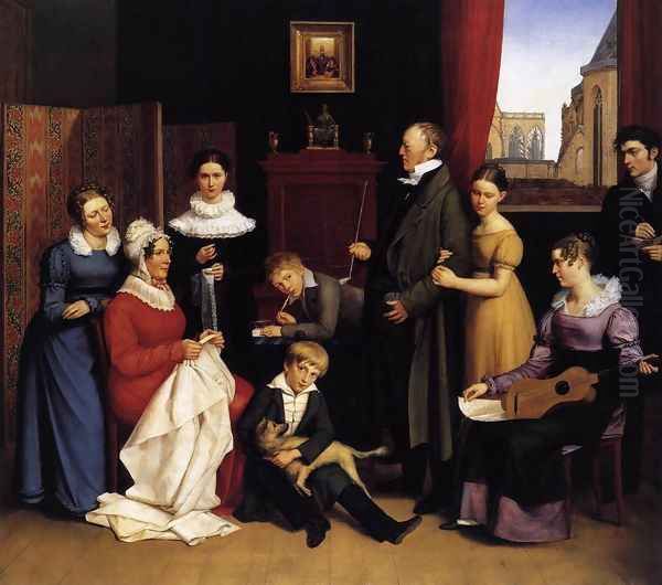 The Begas Family 1821 Oil Painting by Carl the Elder Begas