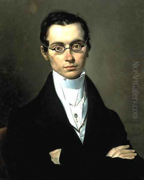 Portrait of a Man 1835, Oil on canvas Oil Painting by Merry Joseph Blondel