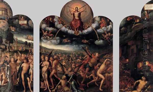 The Last Judgment Oil Painting by Jean Bellegambe the Elder