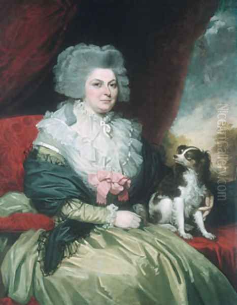 Lady with a Dog Oil Painting by Mather Brown