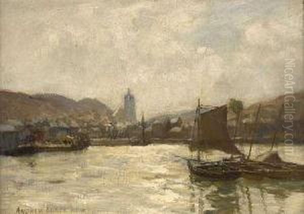 Tarbert Oil Painting by Andrew Black