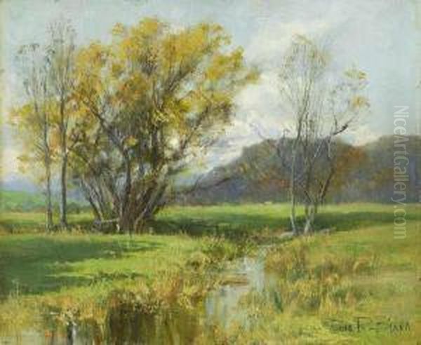 Landscape With Stream by Olive Parker Black