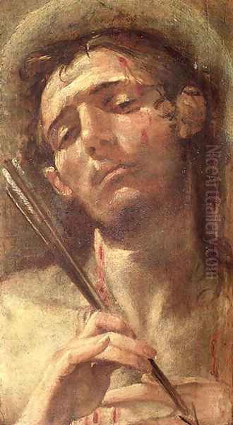 St. Sebastian Oil Painting by Andrea Boscoli