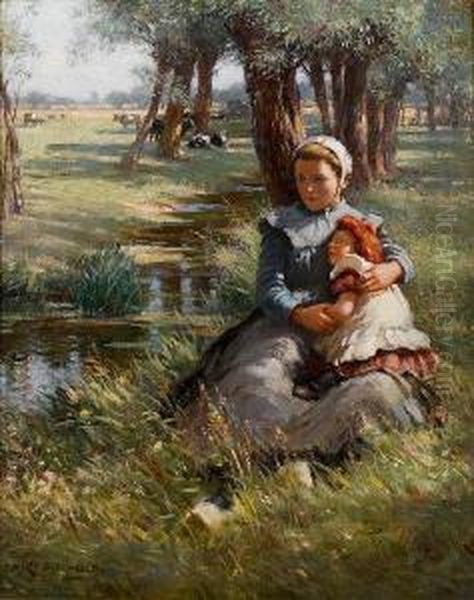 An Afternoon Nap Oil Painting by William Kay Blacklock