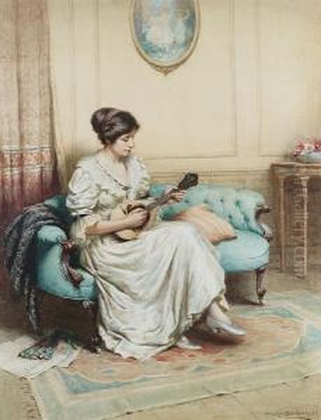 Musical Interlude Oil Painting by William Kay Blacklock