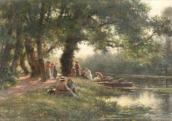 The Landing Place Oil Painting by William Kay Blacklock