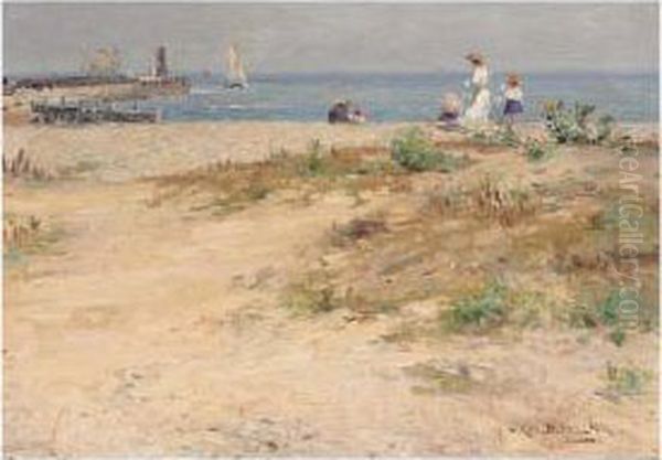 Walberswick Oil Painting by William Kay Blacklock