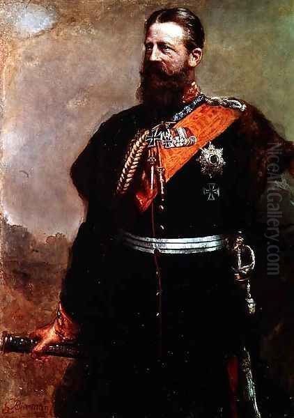 Friedrich III Oil Painting by Gottlieb Biermann