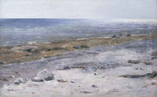 The Beach, Mols Oil Painting by Janus Andreas Bartholin La Cour