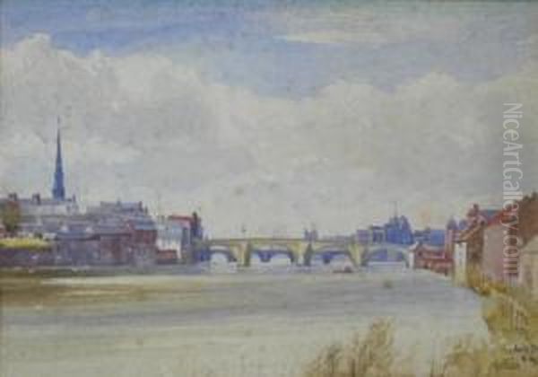 The Auld Bridge 'o Ayr Oil Painting by John Blair