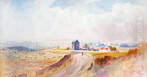 Viewof Liberton Tower Oil Painting by John Blair