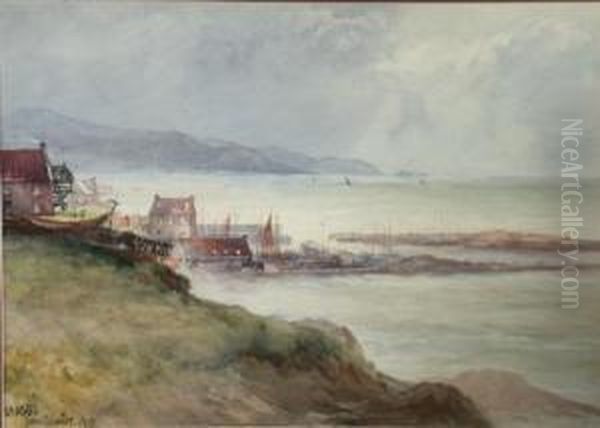 St Abbs Oil Painting by John Blair