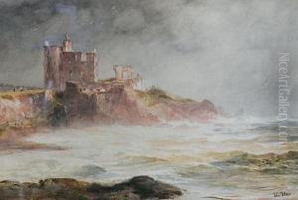 Newark Castle, St Monans Oil Painting by John Blair