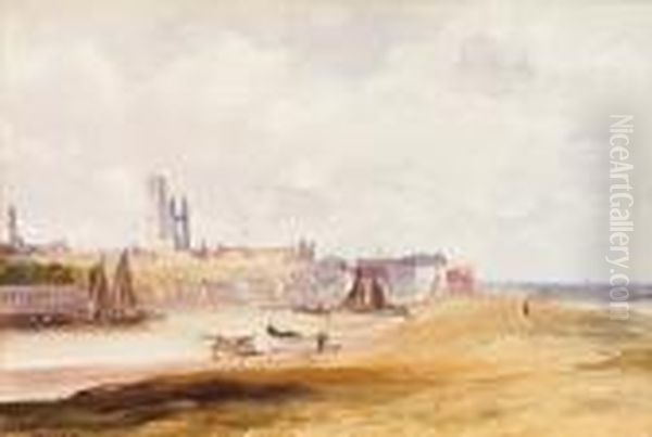 On The Golf Links, St Andrews Oil Painting by John Blair