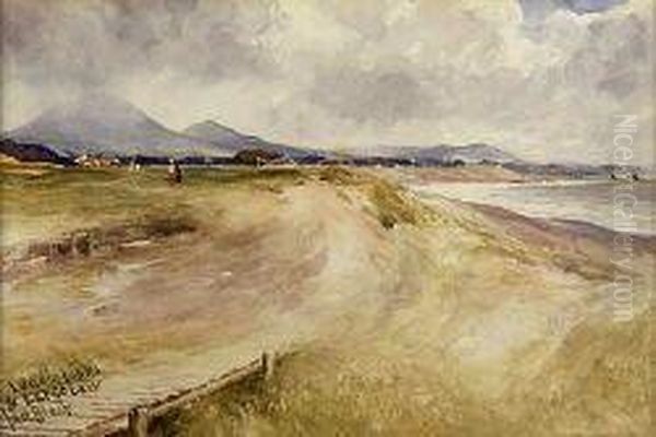 Lundin Links And Largo Law Oil Painting by John Blair