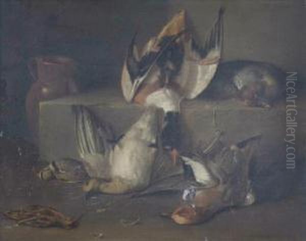 The Game Larder Oil Painting by Benjamin Blake