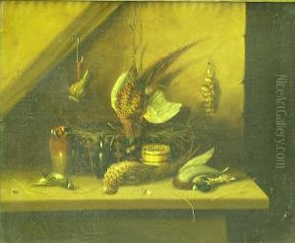 The Game Larder Oil Painting by Benjamin Blake