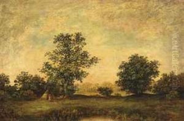 Golden Glow Oil Painting by Ralph Albert Blakelock