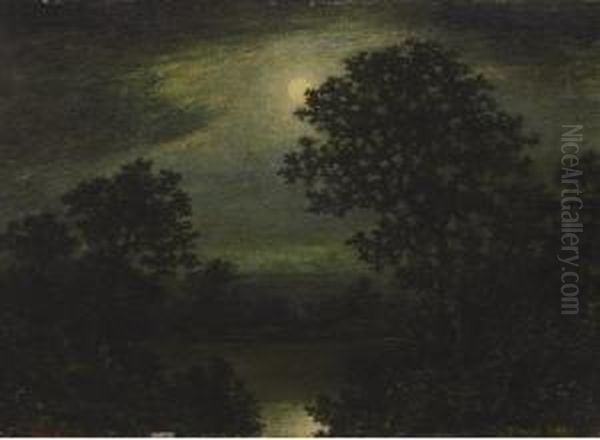 Moonlight Oil Painting by Ralph Albert Blakelock