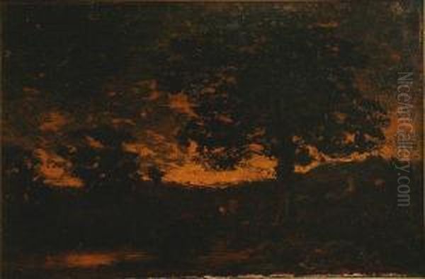 Sunset Landscape Oil Painting by Ralph Albert Blakelock