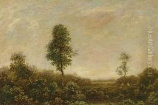 Indian Encampment Oil Painting by Ralph Albert Blakelock