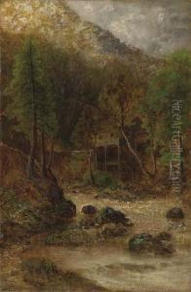 The Old Mill Oil Painting by Ralph Albert Blakelock