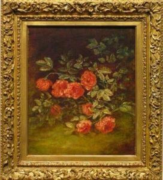 Roses Oil Painting by Ralph Albert Blakelock