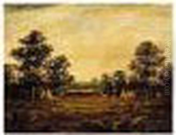 Indian Encampment Oil Painting by Ralph Albert Blakelock