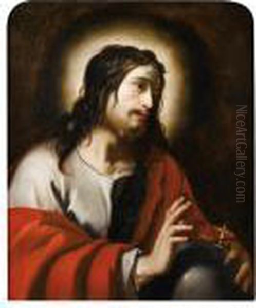 Le Christ Benissant Oil Painting by Jacques Blanchard