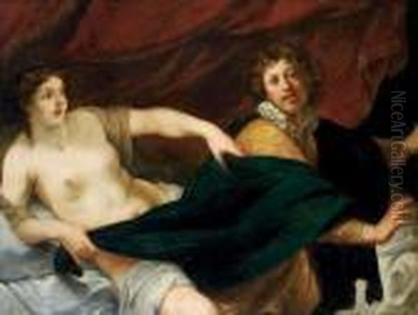 Joseph Et La Femme De Putiphar Oil Painting by Jacques Blanchard