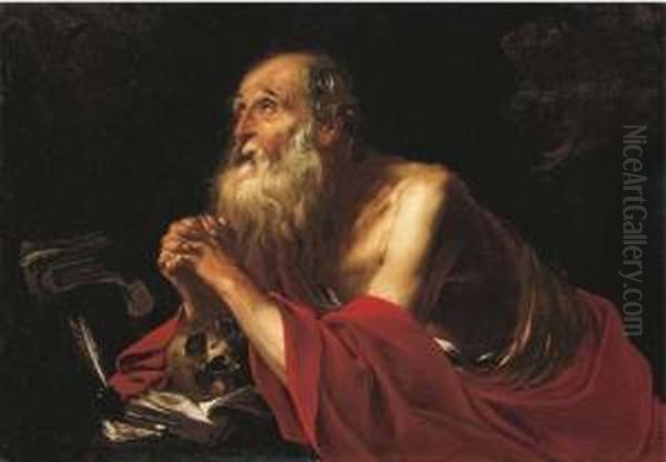 Saint Jerome Oil Painting by Jacques Blanchard