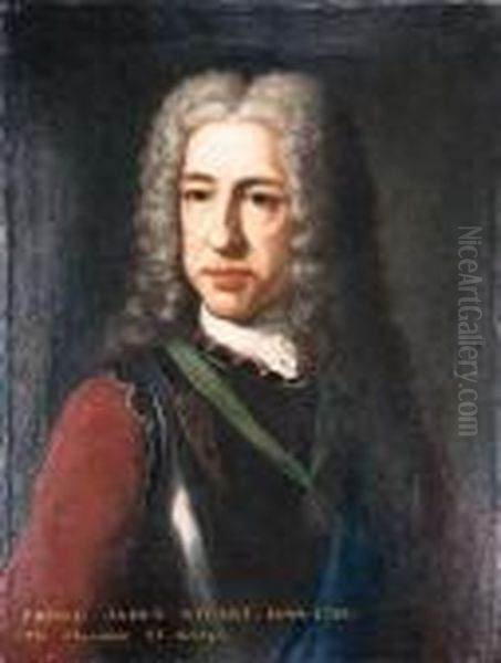 Portrait Of Prince James Francis Edward Stuart Oil Painting by Louis Gabriel Blanchet