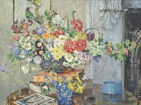 Spring Flowers Oil Painting by Emily Beatrice Bland