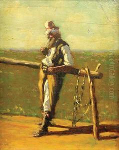 Gaucho Oil Painting by Juan Manuel Blanes