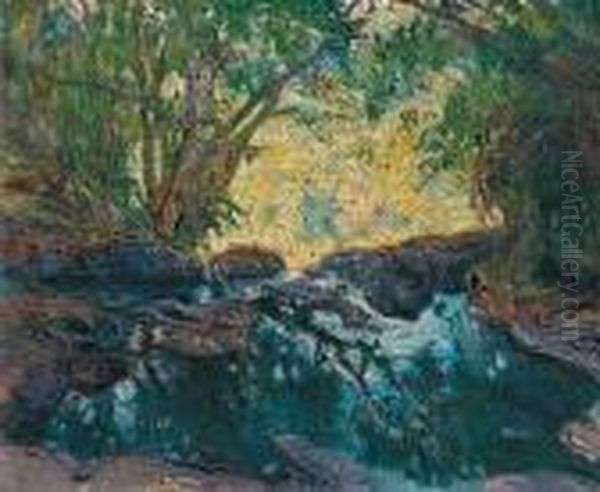 Iguazu Oil Painting by Pedro Blanes Viale