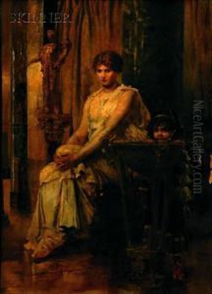 Classical Poses Oil Painting by Edwin Howland Blashfield