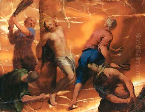 The Flagellation Oil Painting by Domenico Brusasorzi