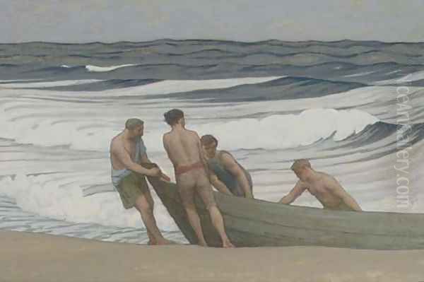 The Fisherman Oil Painting by Bryson Burroughs