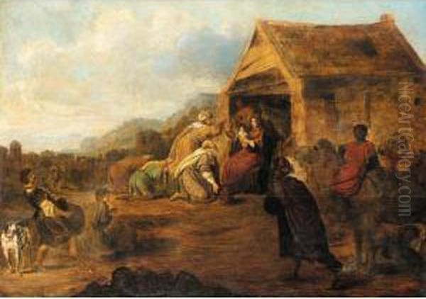 The Adoration Of The Magi Oil Painting by Gerrit Claesz Bleker