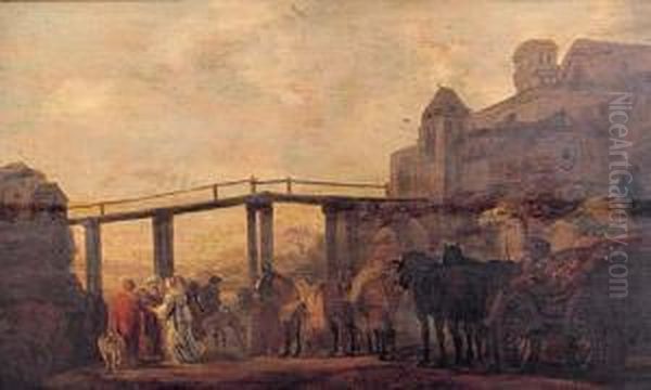 Le Depart Pour Canaan Oil Painting by Gerrit Claesz Bleker