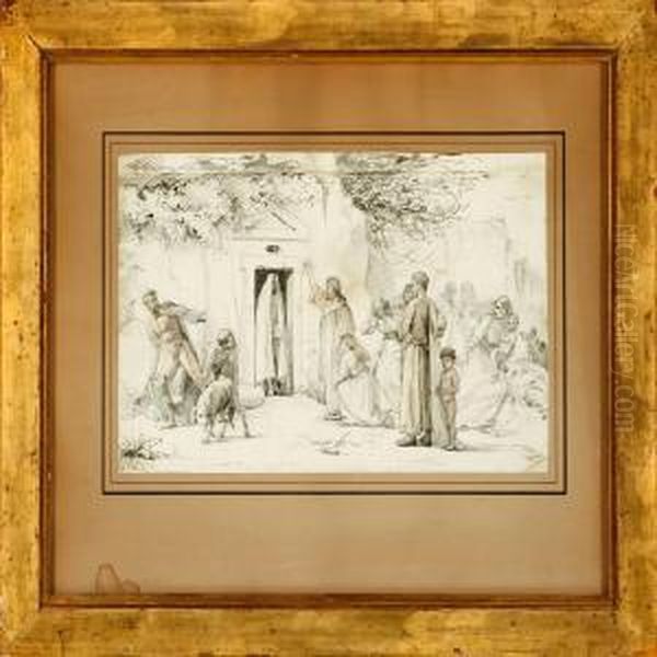 The Resurrection Oflazarus Oil Painting by Carl Bloch