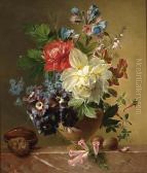 Still Life Oil Painting by Arnoldus Bloemers