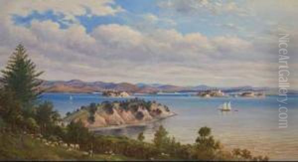 Bay Of Islands Oil Painting by Charles Blomfield