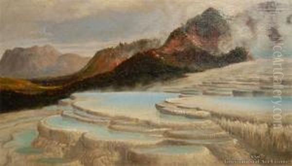 White Terraces Oil Painting by Charles Blomfield